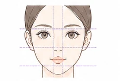 顔全体のバランスを見たデザイン提案のイメージ
