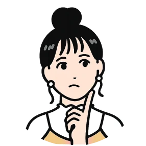 じっくり検討タイプの人物イラスト